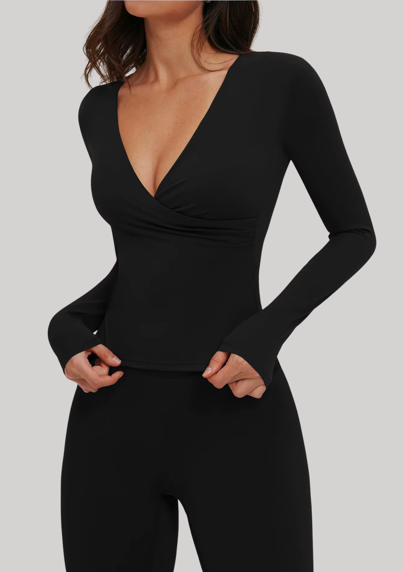 Fitted silhouette top